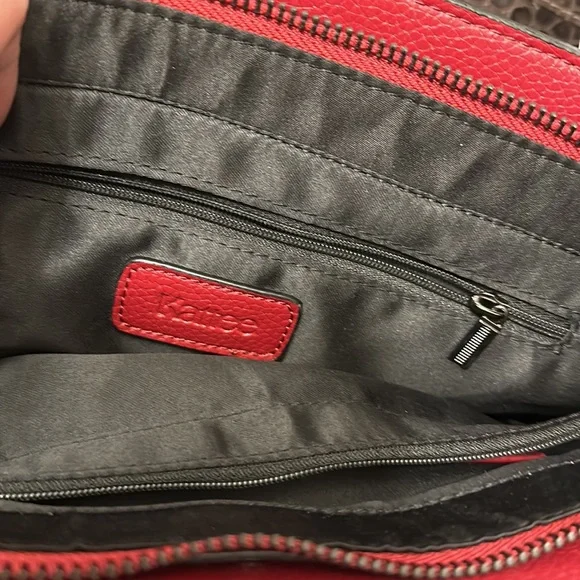 *NWT* LEATHER Handbag by Kattee - Picture 7 of 9